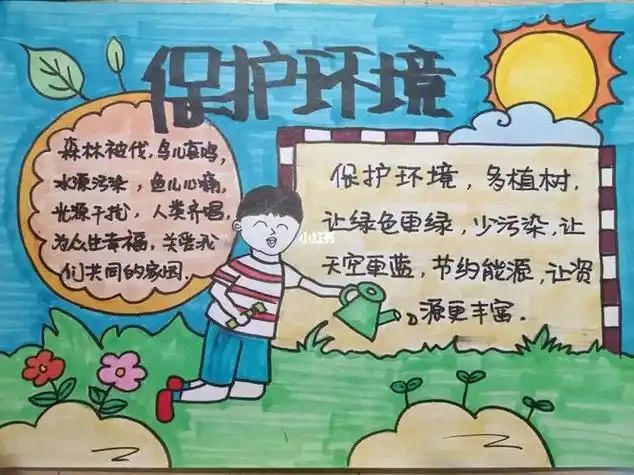 保护环境手抄报内容文字40字(手抄报图片大全) -【爱个性】
