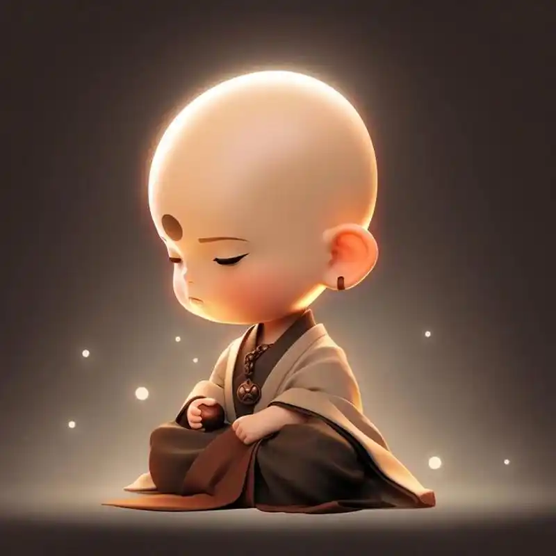 佛系男孩 | 禅意小和尚 | 头像分享 这次的佛系不仅仅是态度了,是真的