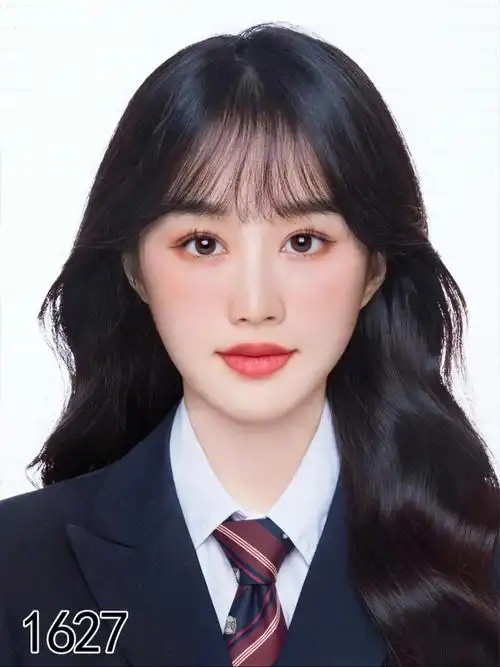 清雅艺高入学照_证件照_韩国_学院风_韩国证件照_摄影_摄影技巧_修图