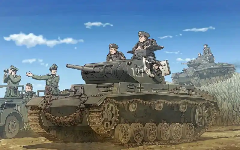 动漫中的2战坦克作战(第1期)德军装甲师进攻_哔哩哔哩_bilibili