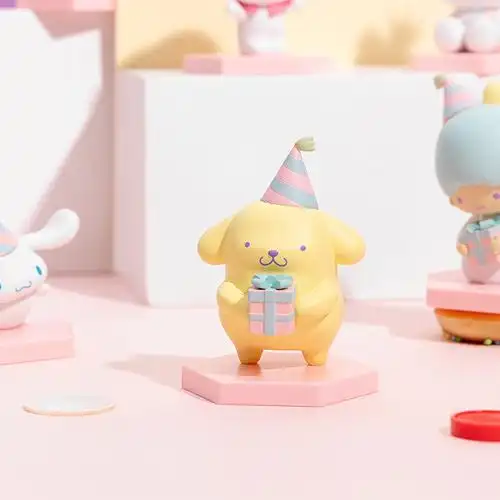 名创优品minisosanriocharacters系列珍藏款创意玩偶盲盒手办混