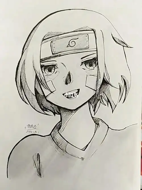 火影忍者野原琳  #绘画  #摸鱼