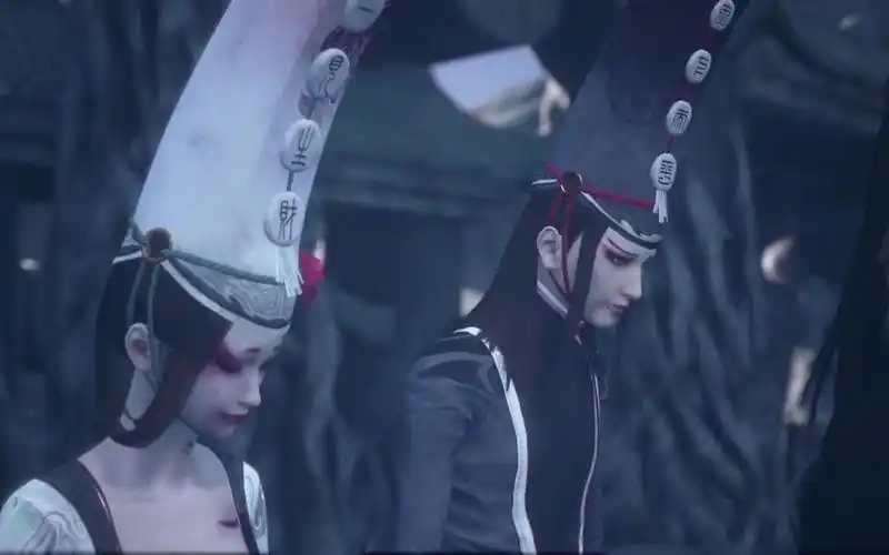 朱友文,黑白无常与孟婆对峙