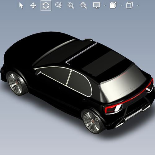 柏林紧凑型汽车模型图纸01200708