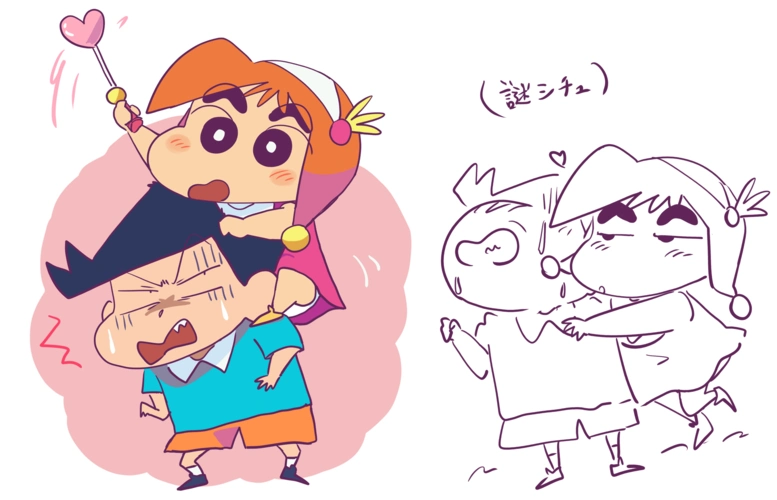 蜡笔小新高清手绘适合做头像和壁纸