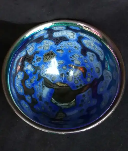 宋:建窑曜变天目茶盏.高7cm口径12.6cm足径4cm(供御)款.