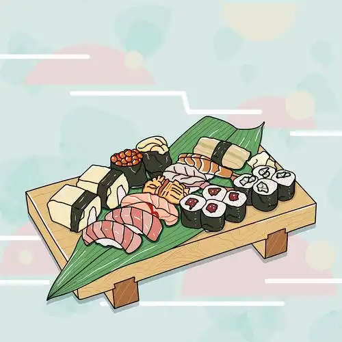 寿司手绘
