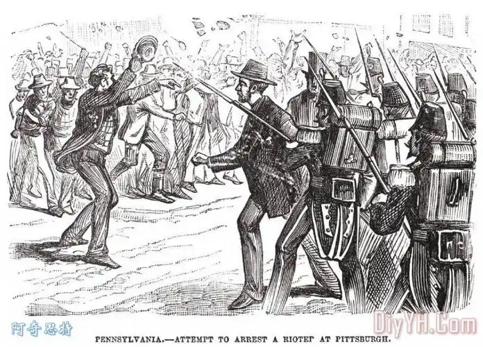 铁路大罢工, 1877装饰画