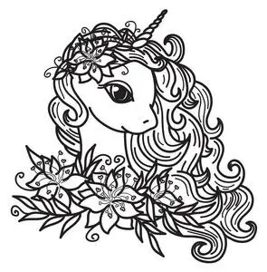 独角兽剪影图片