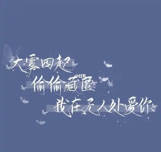 大雾四起,偷偷藏匿,我在我在无人处爱你_diy手工制作_素材_文字素材