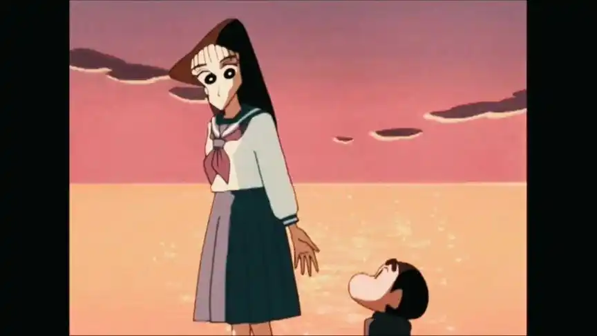 小新真的很喜欢很喜欢娜娜子姐姐呢#蜡笔小新 #治愈系 #爱情