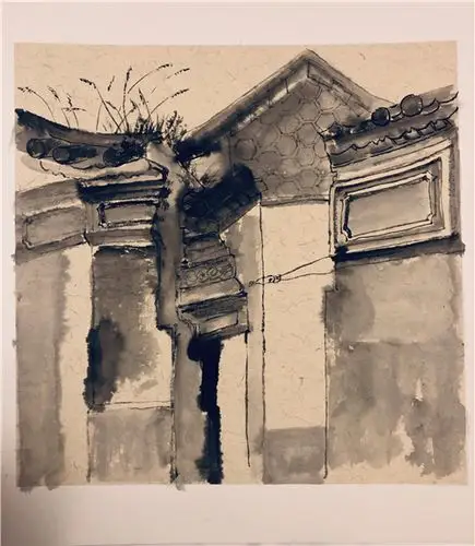 白族民居2 纸本水墨 2019刘立宇 白族民居3 纸本水墨 2019刘立宇 大理