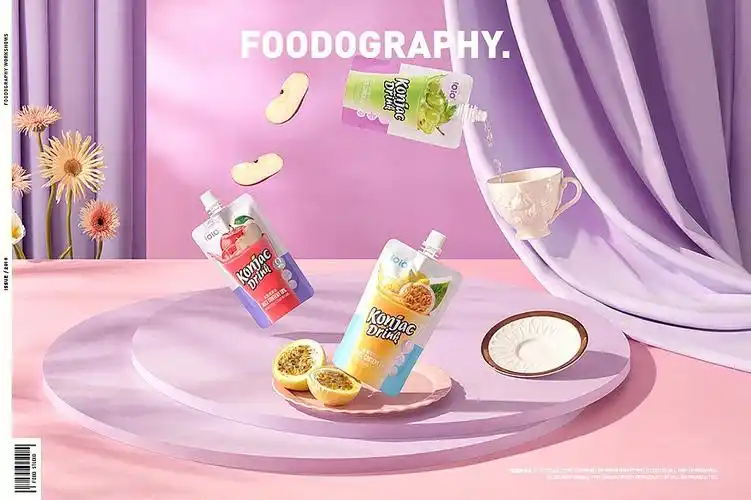 零食摄影如何搭配五彩缤纷的场景