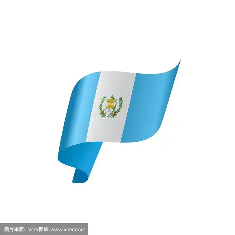危地马拉国旗,矢量图