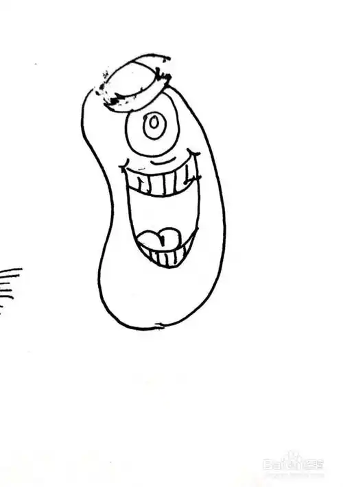 痞老板线描画怎么画-(痞老板画画教程)[图]