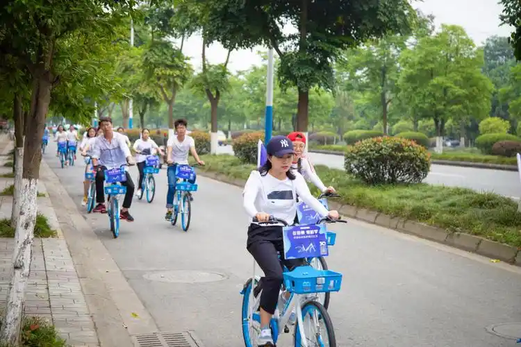 哈罗单车入驻彭州信用免押骑行生活为你开启