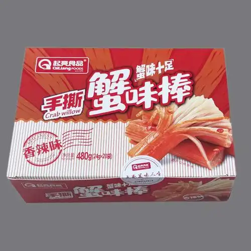 起亮手撕蟹味棒即食蟹肉棒24g支多规格香辣原味蟹柳条小包装网红零食