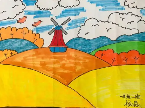 包头市第一实验小学南海分校——秋天"悄悄画"一年级作品投票