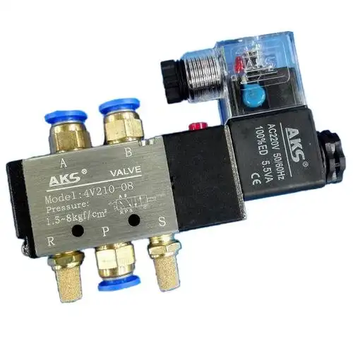 aks气控阀4v21008气缸气动电磁阀换向阀二位五通气动开关线圈