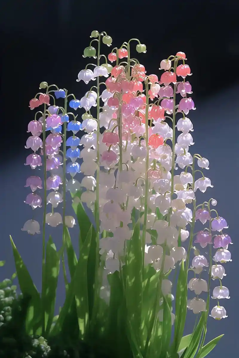 乖乖 这么好看的七彩铃兰花 一定要分享给你 #铃兰花 #治愈 - 抖音