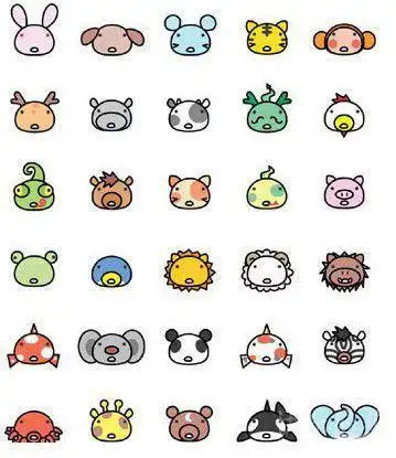 圆形可以画很多动物哦!