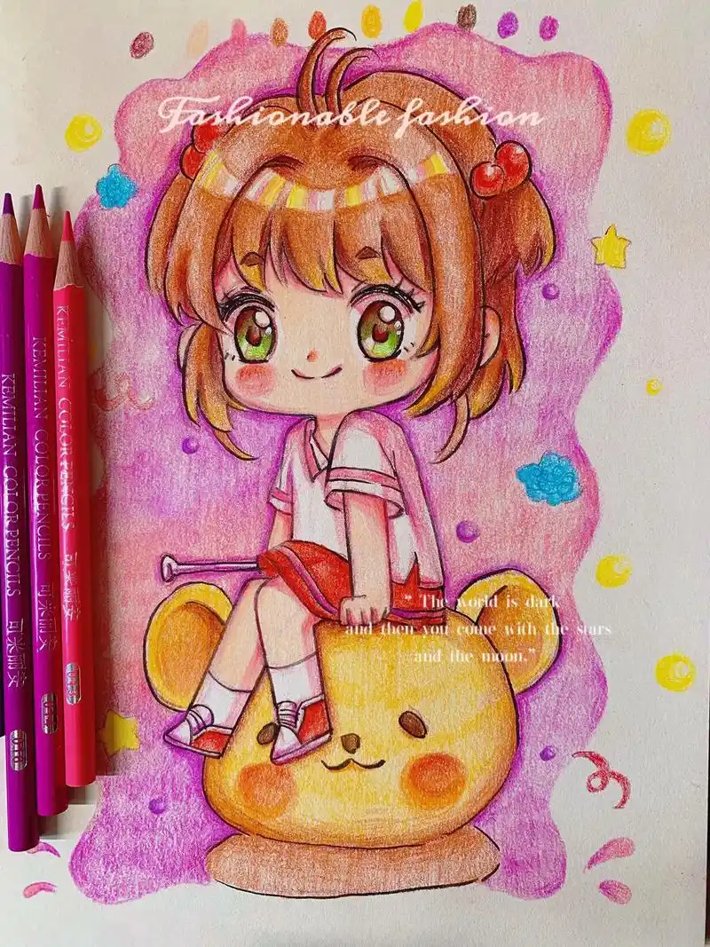 【彩铅动漫更新教程2661586615】小樱小樱.