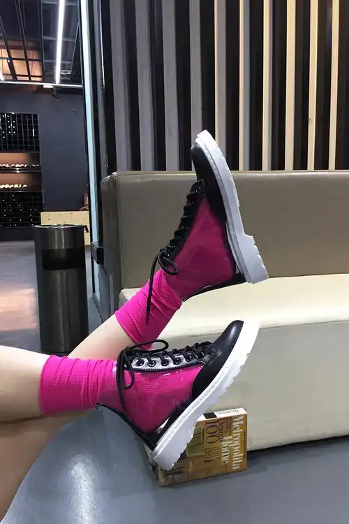 马丁靴女夏季2019新款百搭高帮透明靴子韩版嘻哈女鞋子潮学生短靴