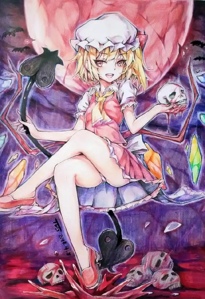 彩铅动漫人物手绘图片,彩铅手绘动漫人物图集(24张)