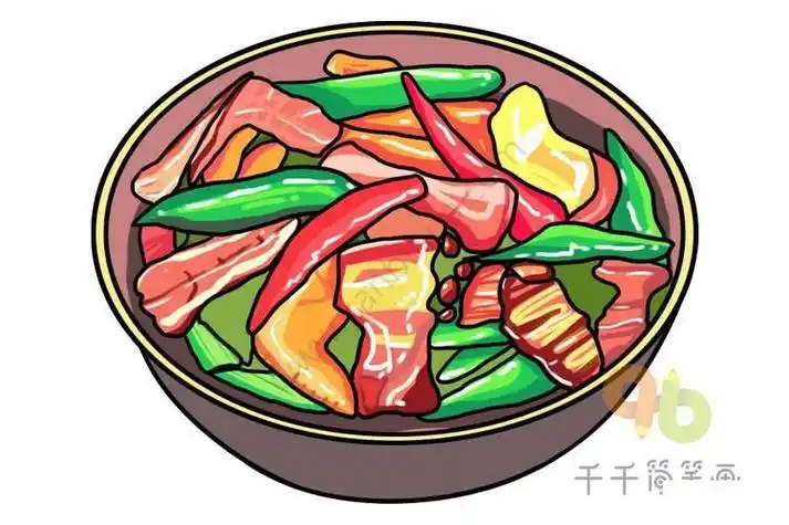 美食简笔画简笔画作品土族特色食物简笔画京族女孩越南少数民族矢量简