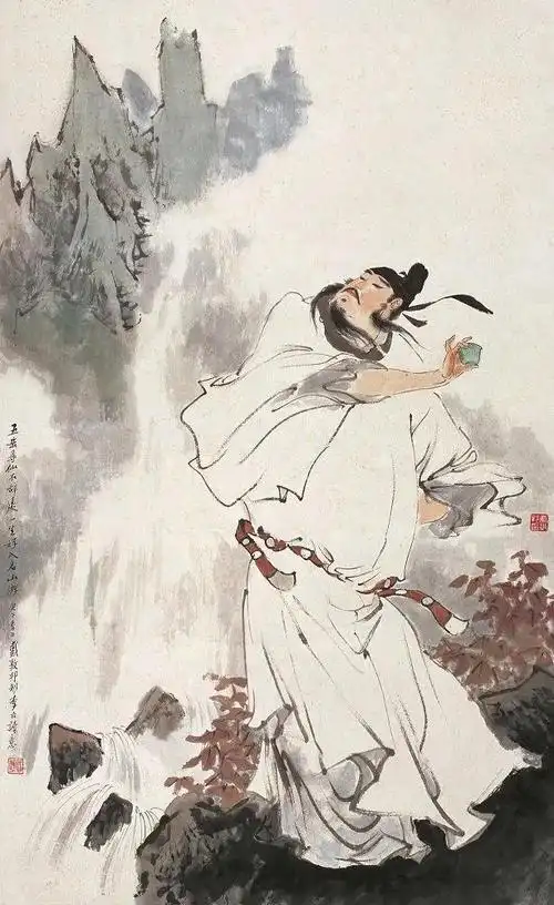 在不幸政治际遇后,李白仙游庐山,以大美山河寄托精神自由