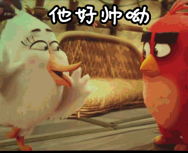 愤怒的小鸟动漫可爱他好帅哟gif动图_动态图_表情包下载_soogif