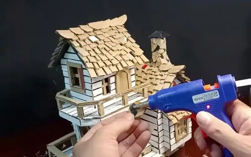 用纸板制作童话小屋,手工制作,创意手工
