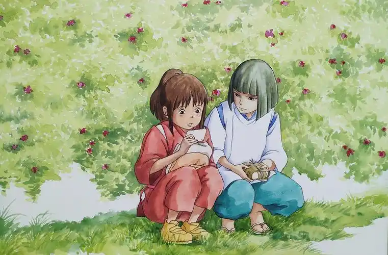 千与千寻水彩临摹|纯艺术|绘画|山马霖 - 原创作品 - 站酷 (zcool)