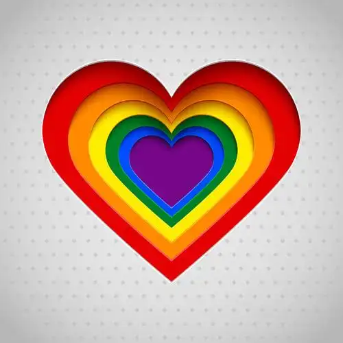 创意矢量彩虹背景的恋爱平等概念的背景