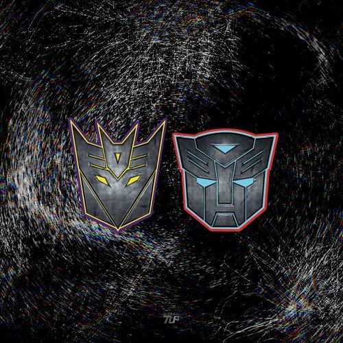 tlp反光车贴 变形金刚狂派博派赛博坦汽车人霸天虎擎天柱标志贴纸