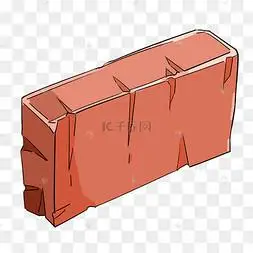 彩色积木玩具插画手绘垒高的饺子插画装修砌墙垒墙砖头家装节工人建筑