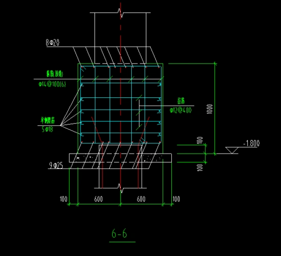 这种承台钢筋怎么布置,特别是6肢箍怎么处理?