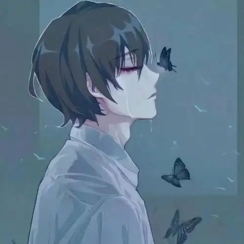 忧伤动漫男头因为你我的心脏总是忙个不停