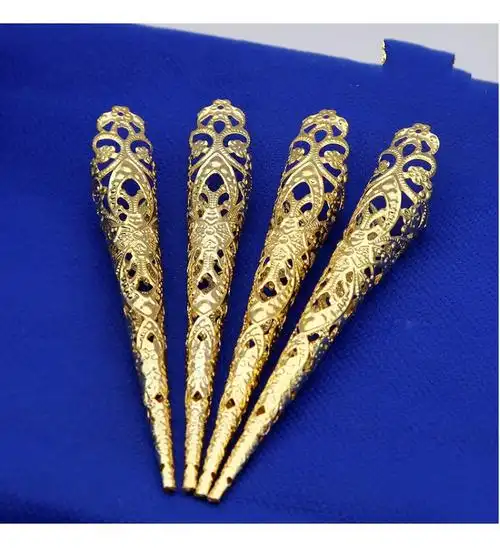 古装古风清朝宫廷手指套护甲套指甲套娘娘如懿传延禧攻略镂空款12cm金