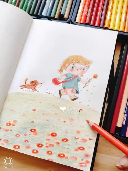 我的绘画成长史  #插画  #彩铅  #彩铅手绘  #彩铅画  #插画分享