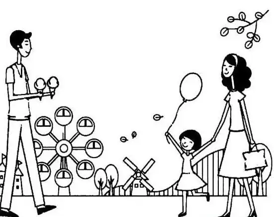 今天小编给大家分析的人物简笔画主题描绘的就是幸福的一家人怎么样