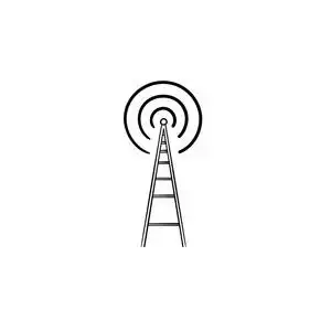 5g 手机站点,电信无线电塔或手机基站蓝天通信无线铁塔天线电信技术