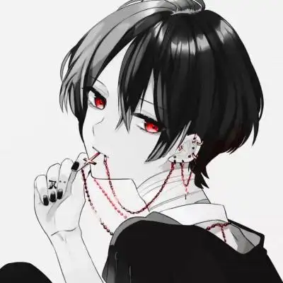 二次元异瞳邪魅男头像 帅气妖孽红瞳动漫男头 - 动漫头像 - 潮人个性