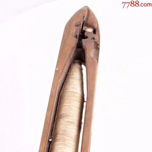 18世纪西洋古董民俗老物件纺织飞梭早期手工织布飞梭长42cm