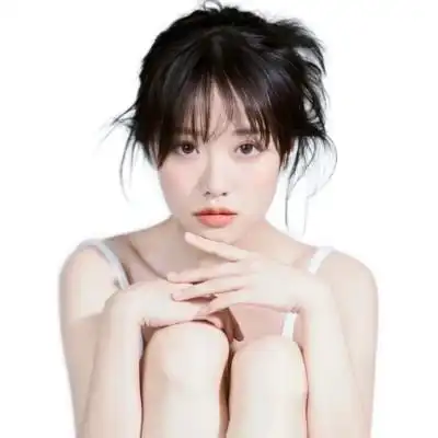 白底简约高级头像女生高清图片