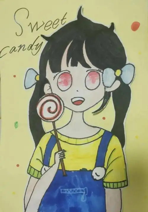 【云画廊 ▏每日一画】308班郭劭泽《我的姐姐》(459)