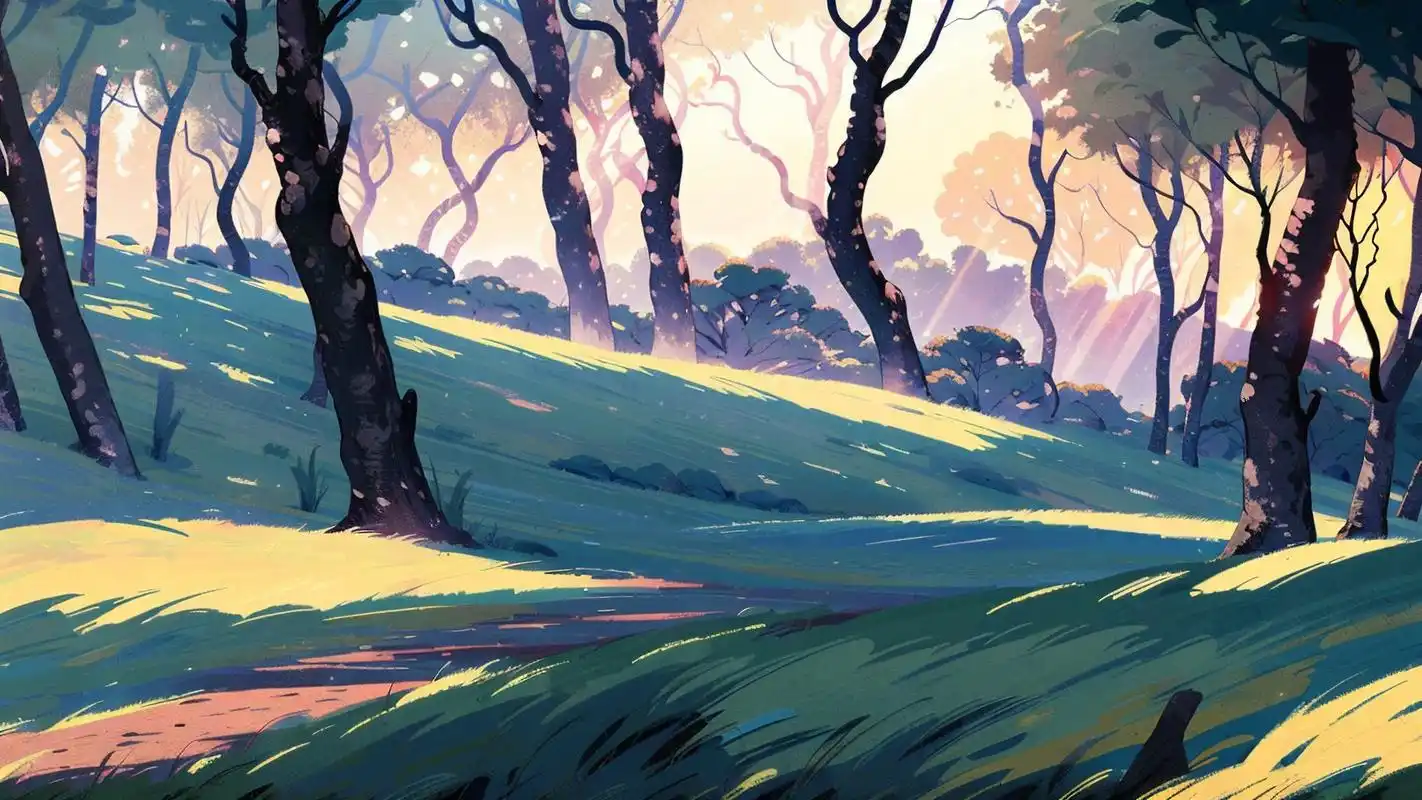 梦幻仙气森林背景图大赏9978 踏入这片梦幻仙气的森林,仿佛进入了