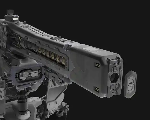 科幻赛博朋克电磁炮