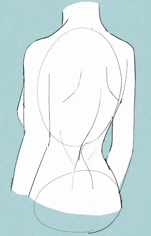 人物背影怎么画好看教你怎么画好女生背部的画法教程