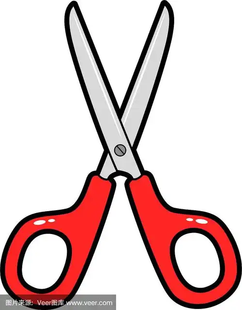 剪刀的卡通